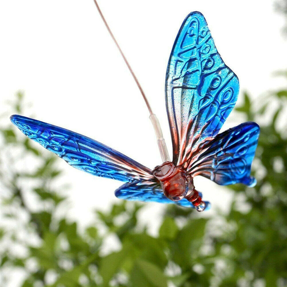 Solar LED Garden Outdoor Wind Chimes Color Changing Lights Hanging butterfly