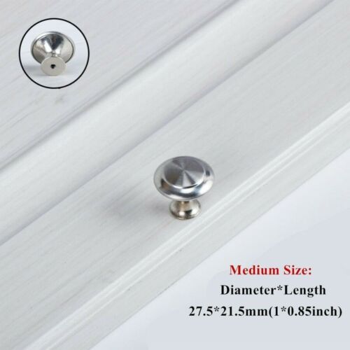 20x Stainless Steel Door Knobs Cabinet Handles Cupboard Drawer Kitchen Pulls