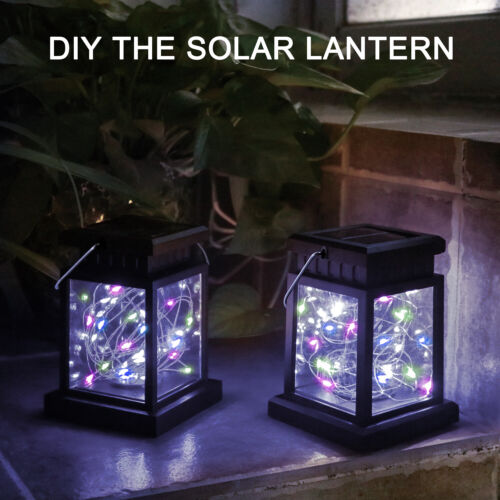 Solar Lantern Hanging LED Light Yard Outdoor Garden Lamp Xmas Party Decor USA