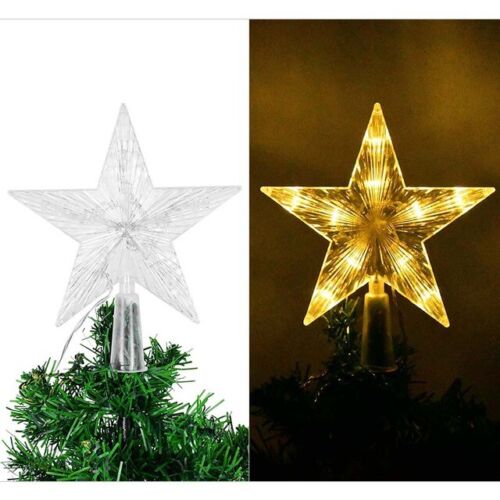 Large Christmas Tree Topper Star Warm White Light Christmas Tree Decorations