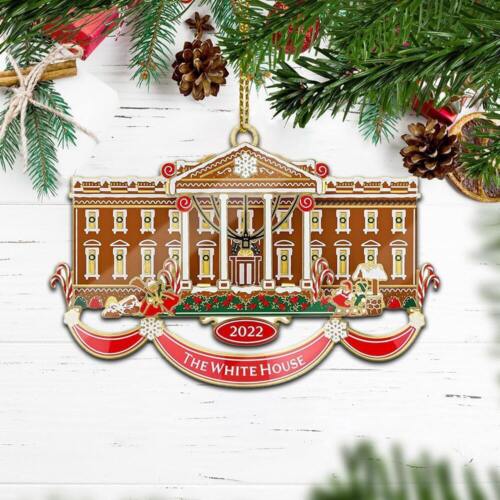 White House Christmas Ornament, Christmas Tree Hanging Pendant