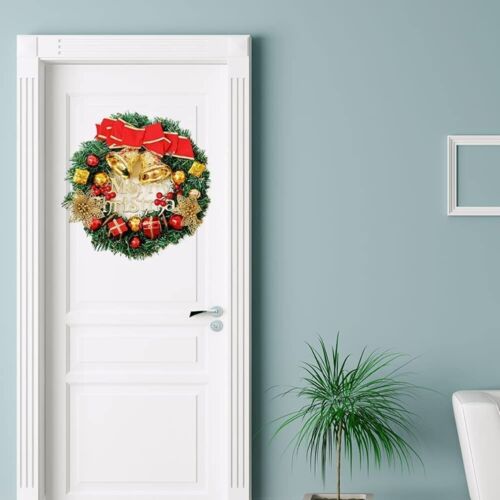 12 In Christmas Wreath Garland for Front Door Porch Wall Window Outside Ornament