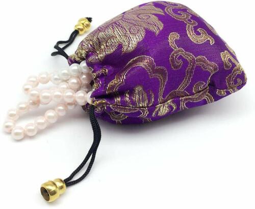 16~32 Silk Brocade Jewelry Pouch Bag Drawstring Coin Purse Gift Bag Value Set