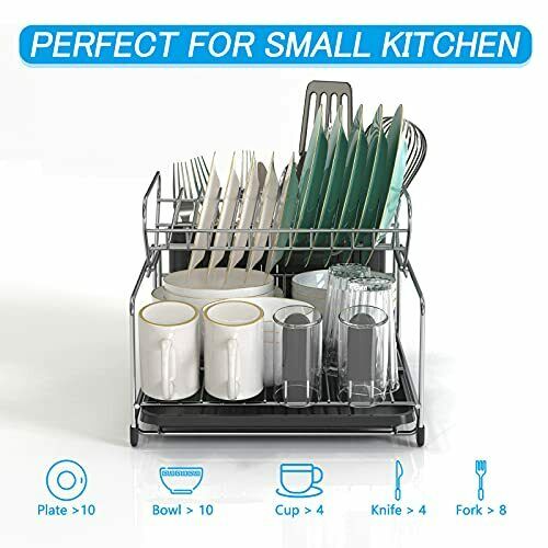 Hot Kitchen Dish Cup Drying Rack Drainer Dryer Tray