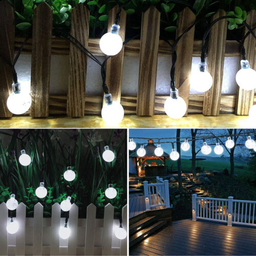 Solar Powered 30 LED String Light Garden Path Yard Decor Lamp Outdoor Waterproof