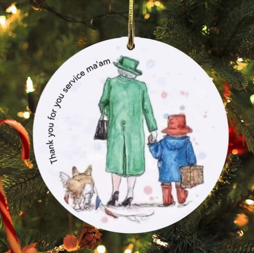 British Queen Elizabeth II Original Ornament Christmas Hanging Ornaments