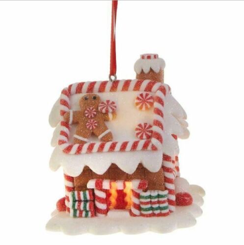 Gingerbread House LED Light Christmas Ornaments Decoration