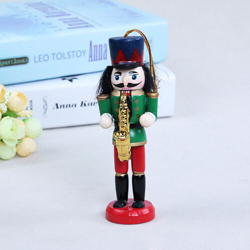 Christmas Nutcrackers Soldier Wooden Hanging Model Xmas Ornaments