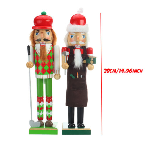 Wooden Nutcracker Walnut Puppet Golfer/Tool Man For Children Kids Gifts