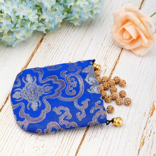 16~32 Silk Brocade Jewelry Pouch Bag Drawstring Coin Purse Gift Bag Value Set