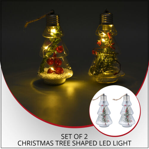 Christmas Tree Shaped LED Light Hanging String Home Indoor Decoration