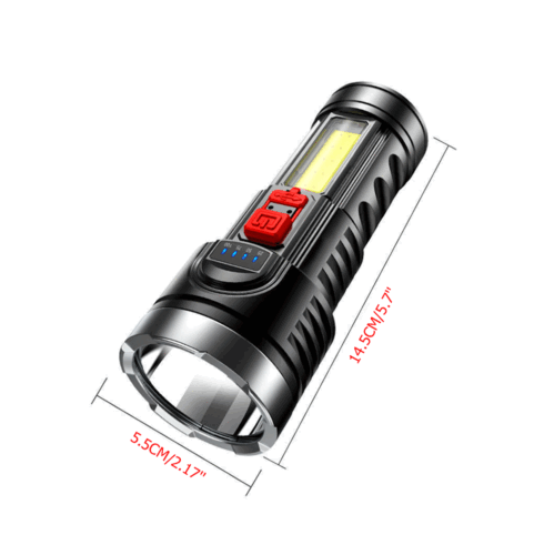 Super Bright LED FLASHLIGHT Torch Tactical USB Rechargeable & Battery