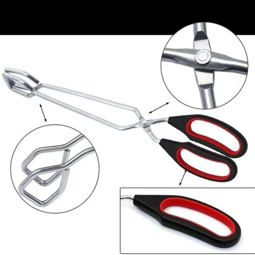 3 Pack Stainless Steel Cooking Tongs, Kitchen Scissor Utensil