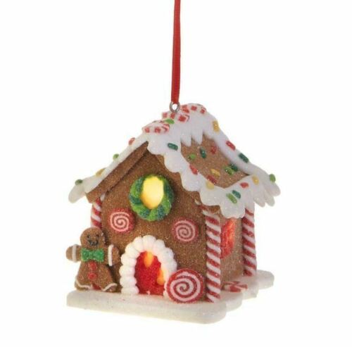 Gingerbread House LED Light Christmas Ornaments Decoration