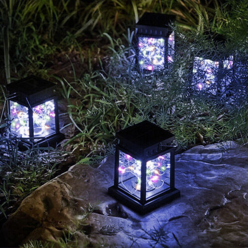 Solar Lantern Hanging LED Light Yard Outdoor Garden Lamp Xmas Party Decor USA