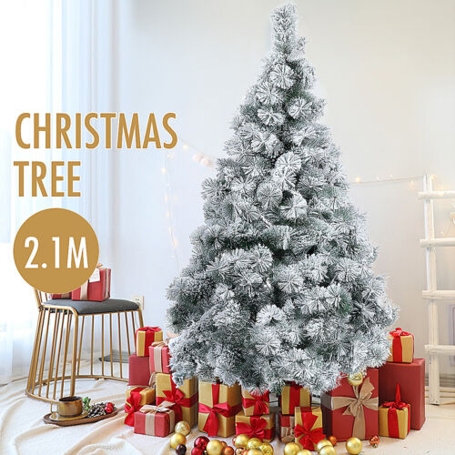 7FT Christmas Tree Snow Flocked Artificial PVC Pine Trees