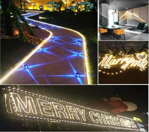 12V Flexible LED Strip Waterproof Sign Neon Lights Silicone Tube 1M 2M 3M 5M USA