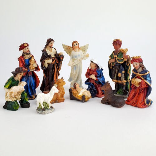 Christmas Nativity Scene Set Baby Jesus 3" 11 PC