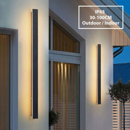 LED Wall Light Sconce Waterproof Outdoor Modern Lamp Exterior Lights Long Strip