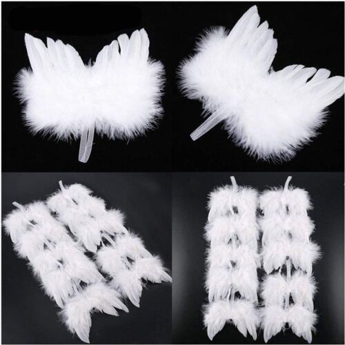 10Pcs Angel Wings Christmas Tree Feather Hanging Decor Xmas Pendant Home Decor