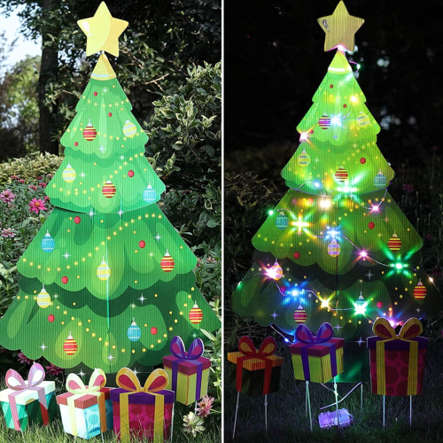 Outdoor Christmas Decorations,Christmas Yard Decorations with Stakes