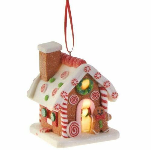 Gingerbread House LED Light Christmas Ornaments Decoration