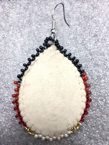 Native Style Beaded Teardrop Seed Bead Earrings Fashion Jewelry Ethnic Design