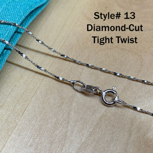 Real SILVER Unique Jewelry SOLID 925 Sterling Silver Chain Necklace