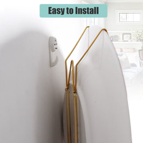 12Pcs 6/8/10inch Wall Plate Spring Hook Hangers Holder