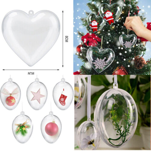 8cm Christmas Clear Balls Ornament Party