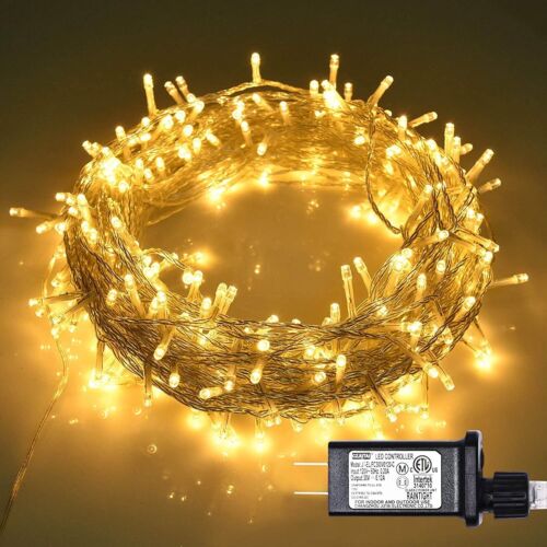 100 LED Fairy String Lights Plug In Waterproof With 8 Lighting Modes