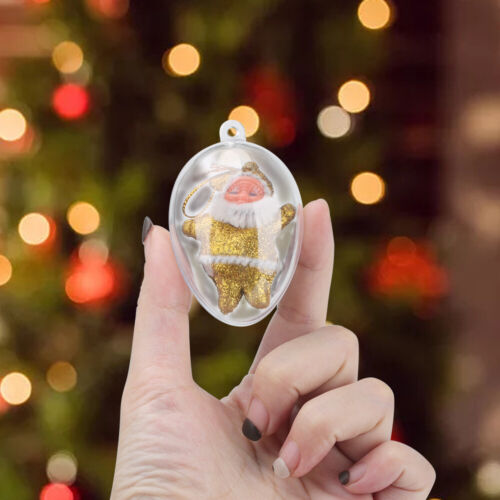 8cm Christmas Clear Balls Ornament Party