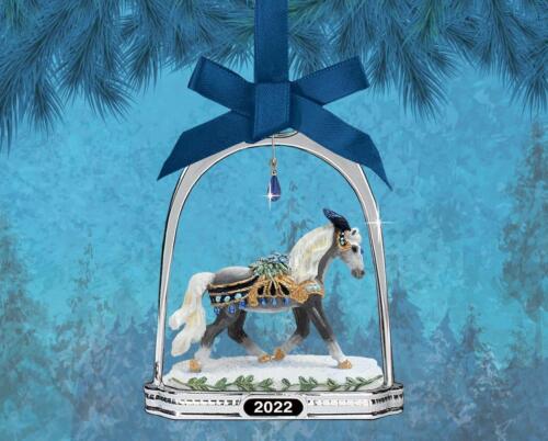 Christmas Snowbird Stirrup Horse Collectible Ornament