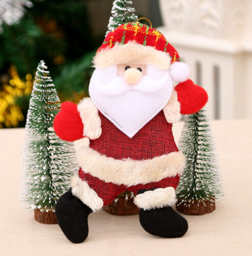 Christmas Decorations Hanging Doll Home Xmas Tree Ornaments Santa Claus Elk