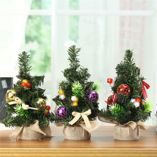 Mini Christmas Tree Xmas Craft Decor Ornament Gift Home Decoration