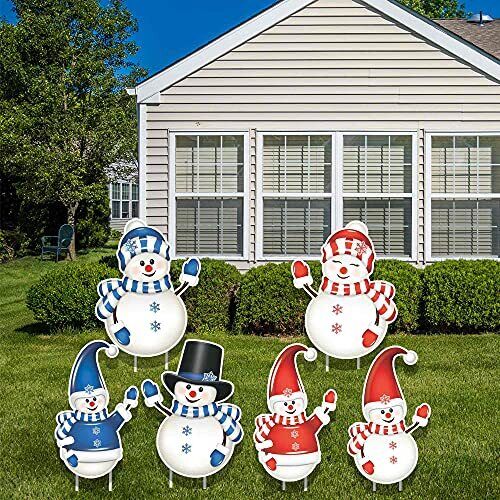 Outdoor Christmas Yard Signs with Stakes for Christmas Yard Decorations