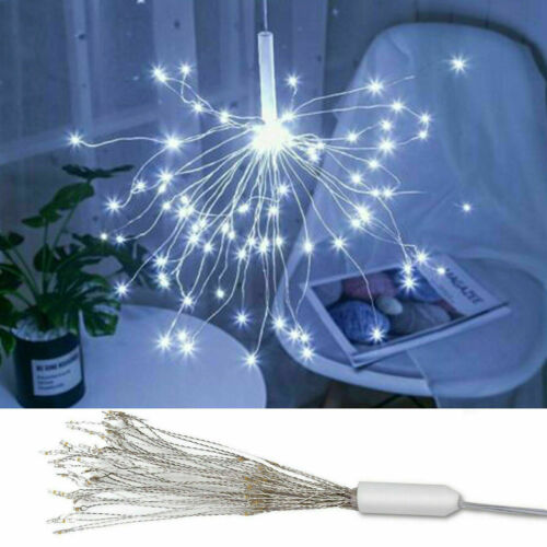 150 LED Hanging Firework LED Fairy String Light 8 Modes Remote Christmas Party