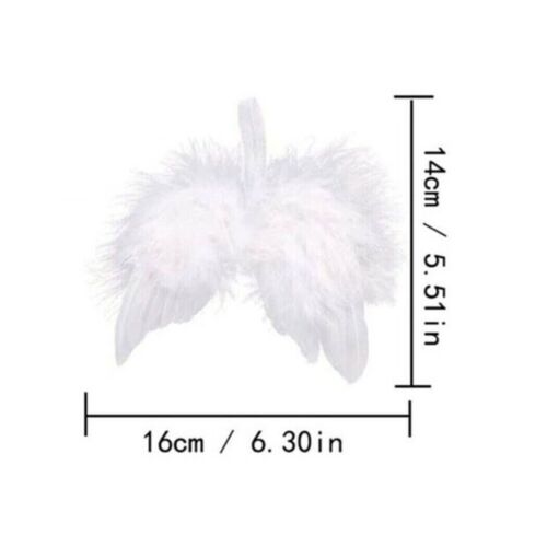 10Pcs Angel Wings Christmas Tree Feather Hanging Decor Xmas Pendant Home Decor