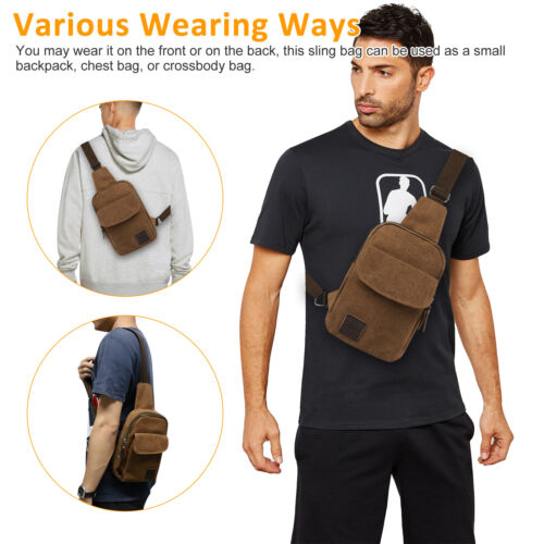 Men Sling Bag Cross Body Handbag Shoulder Pack Sports Travel Crossbody Backpack