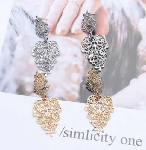 Bohemian Hollow Leaf Drop Earring for Women Fashion