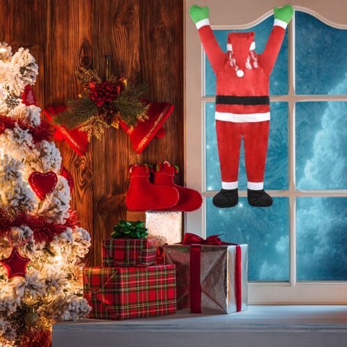 Christmas Hanging Santa Claus Decoration Yard Climbing Xmas Party Indoor Outdoor