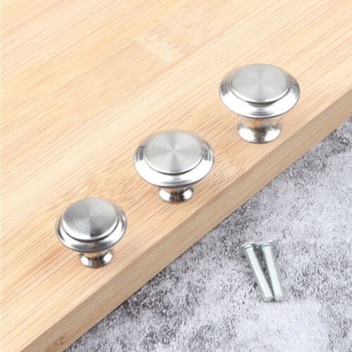 20x Stainless Steel Door Knobs Cabinet Handles Cupboard Drawer Kitchen Pulls