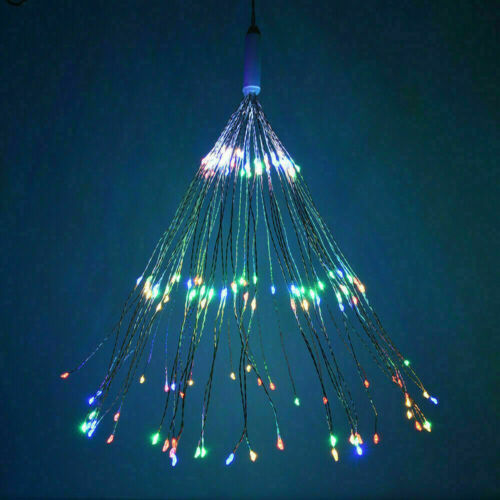 150 LED Hanging Firework LED Fairy String Light 8 Modes Remote Christmas Party