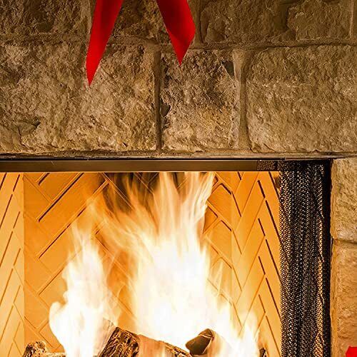 Merry Christmas TapestryWall TapestryFireplace Christmas Tree with Christmas