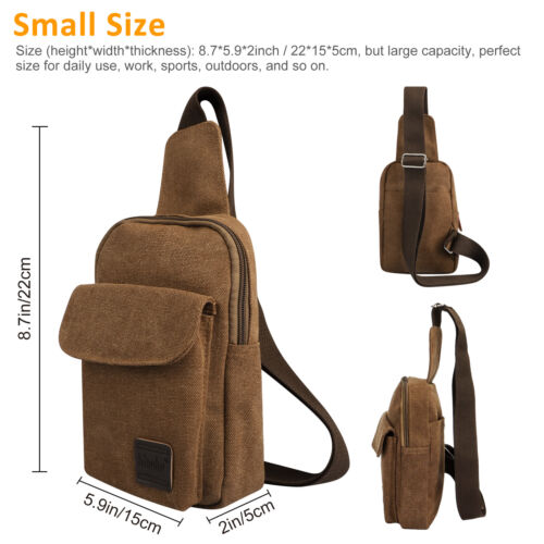 Men Sling Bag Cross Body Handbag Shoulder Pack Sports Travel Crossbody Backpack