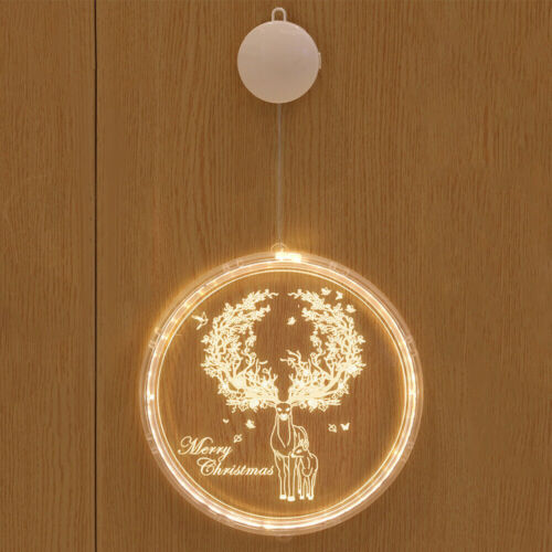 Christmas Decor Window Light Backdrop String Lights Battery Power Outdoor Decors