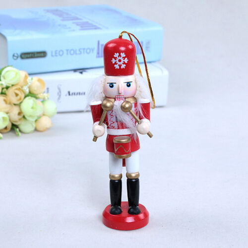 Christmas Nutcrackers Soldier Wooden Hanging Model Xmas Ornaments