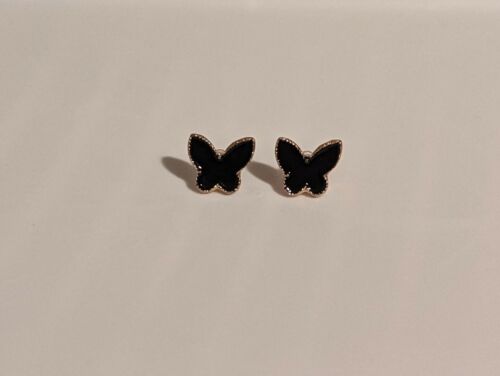 Fashion Earrings Jewelry Delicate Elegant Temperament Black Butterfly Cute