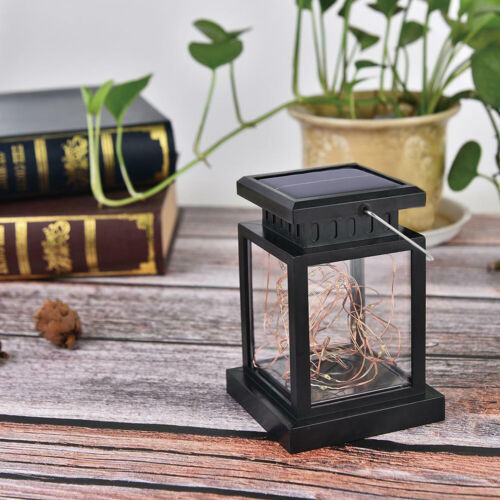 Solar Lantern Hanging LED Light Yard Outdoor Garden Lamp Xmas Party Decor USA