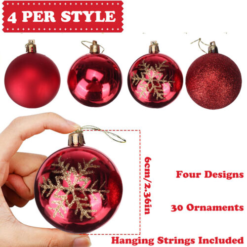 Christmas Ball Baubles Ornaments Tree Party Home Hanging Decor